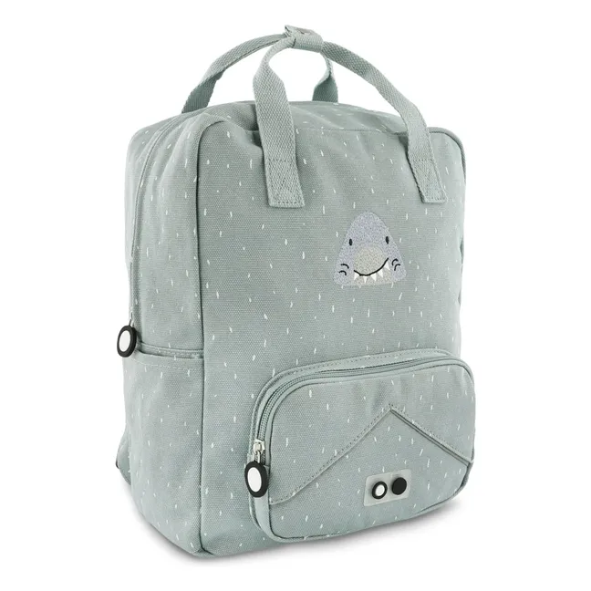 Mochila grande Mr Shark | Gris