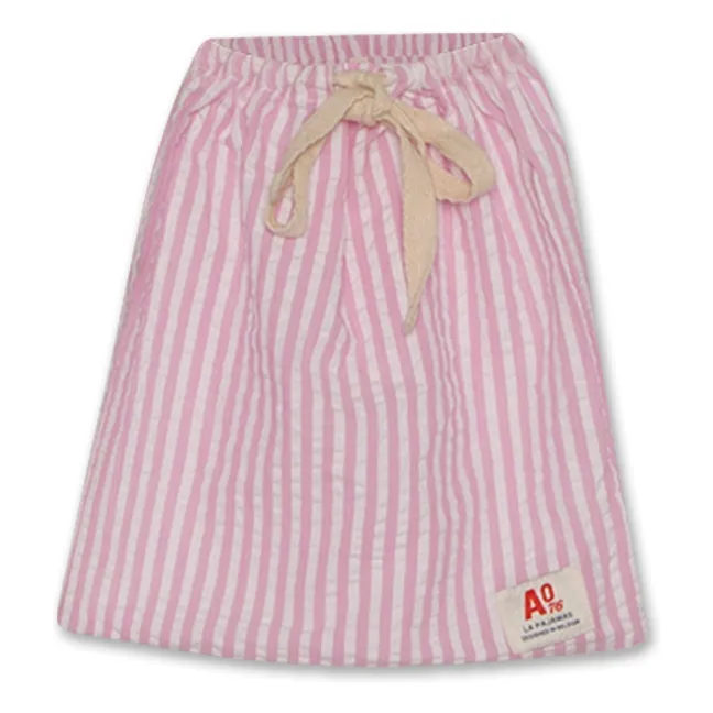 Pijama de rayas La Pajama | Rosa