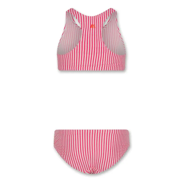 Maillot de Bain Dara Rayé | Rose