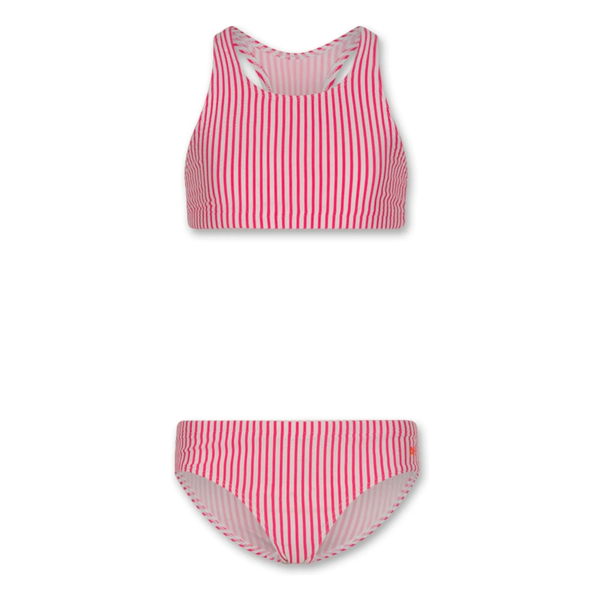 Ao76 Pink Dara Striped Swimsuit