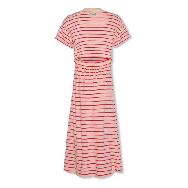 Vestido de rayas Neo | Rosa