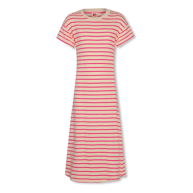 Vestido de rayas Neo | Rosa