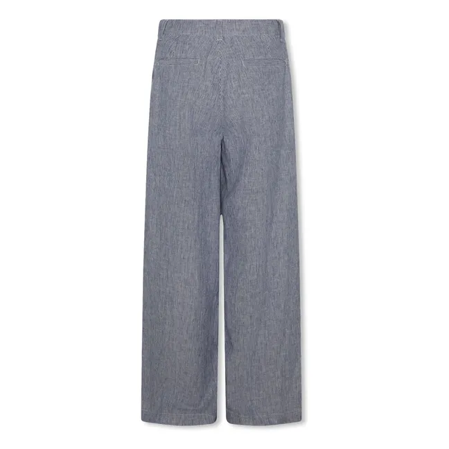 Pantalones de rayas Troy | Azul