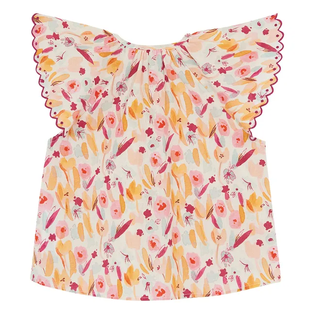 Blouse Nuage Fleurie | Ecru
