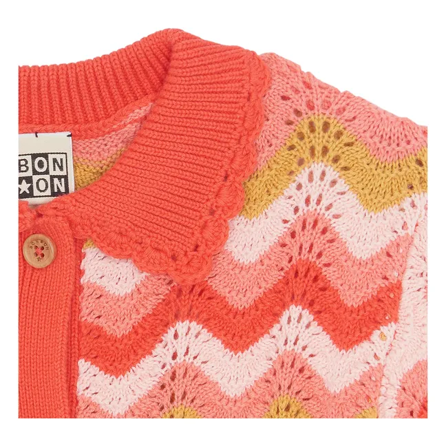 Chemise Crochet Col Claudine Ninon | Corail