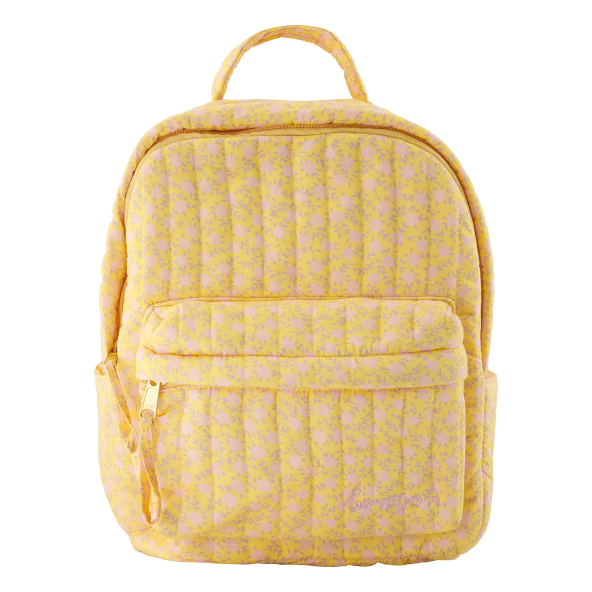 Bonton Yellow Pm Fleuri Backpack