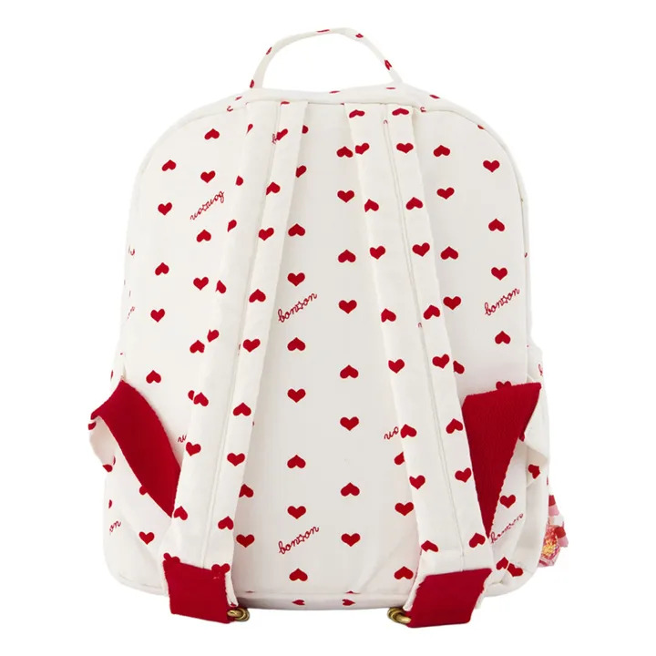 Sac à Dos PM Cœurs | Ecru- Image produit n°4