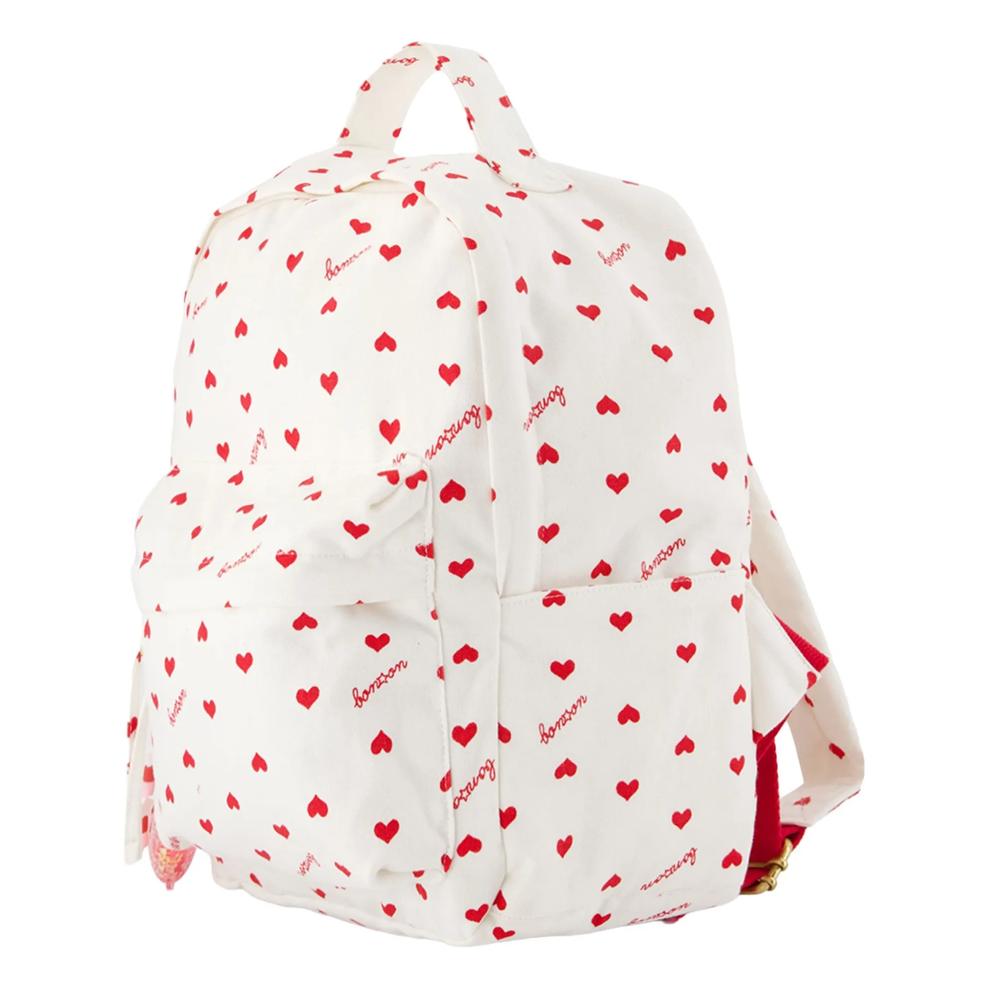 Bonton Ecru Pm Backpack Hearts
