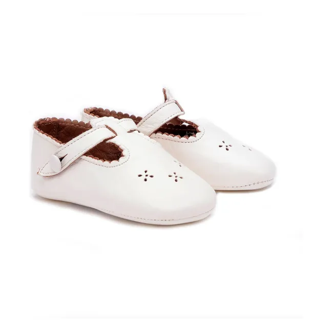 Festoon slippers | White