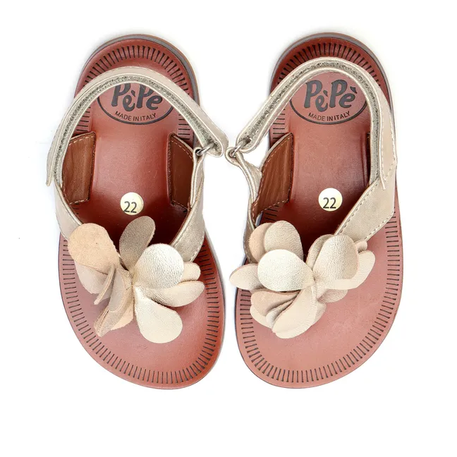 Flower sandals | Cream
