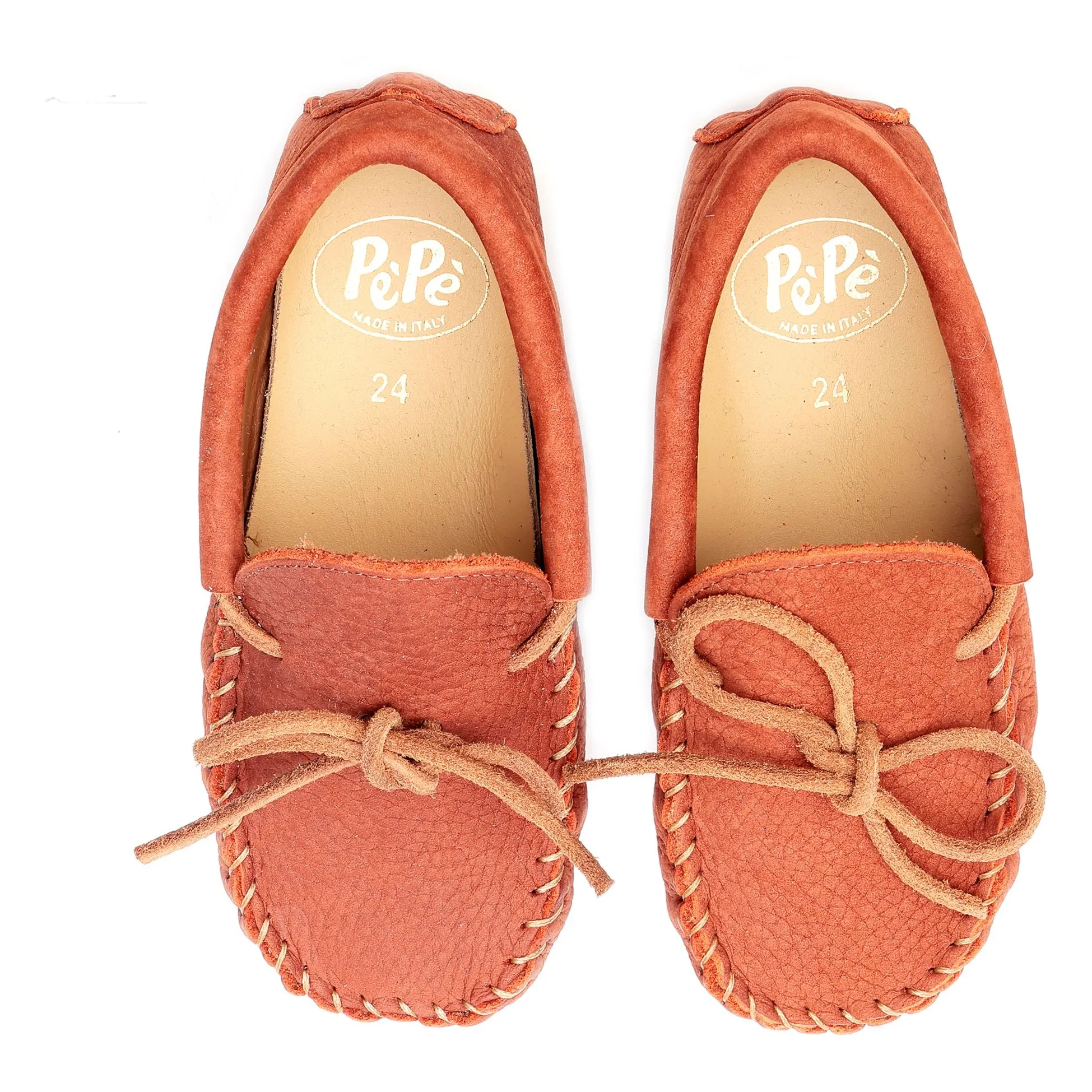 Mocasins Bi-Matières Nubuck | Cognac- Image produit n°1