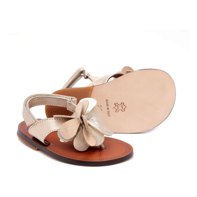 Sandalias de flores | Crema