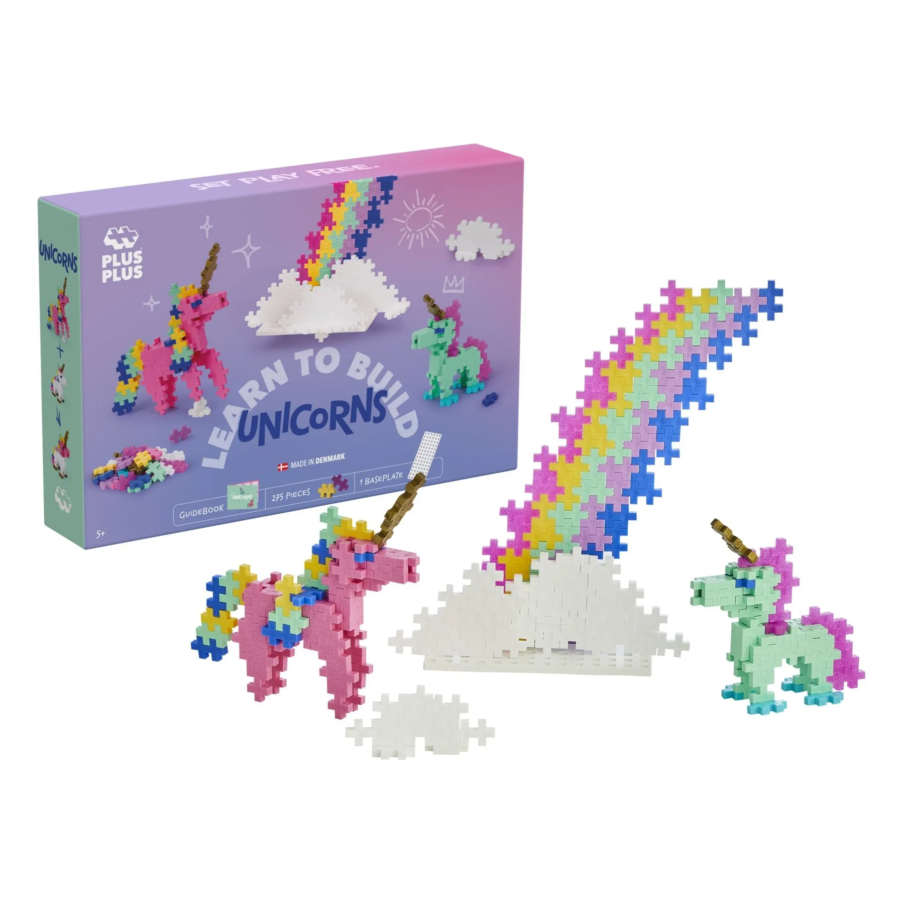 Plus-Plus Multicoloured Unicorn Discovery Set - 275 Pieces