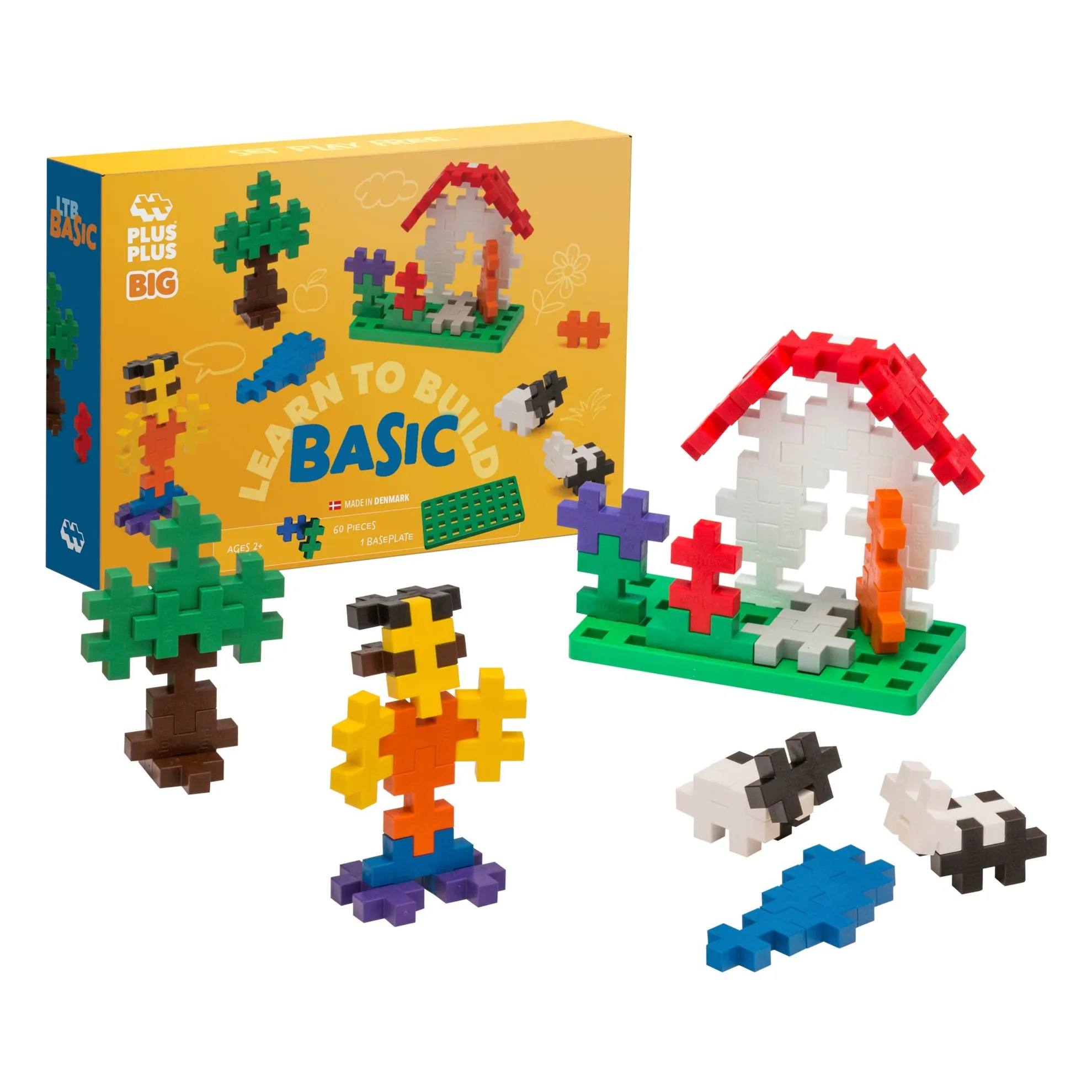 Plus-Plus Multicoloured Basic Discovery Set - 60 Pieces