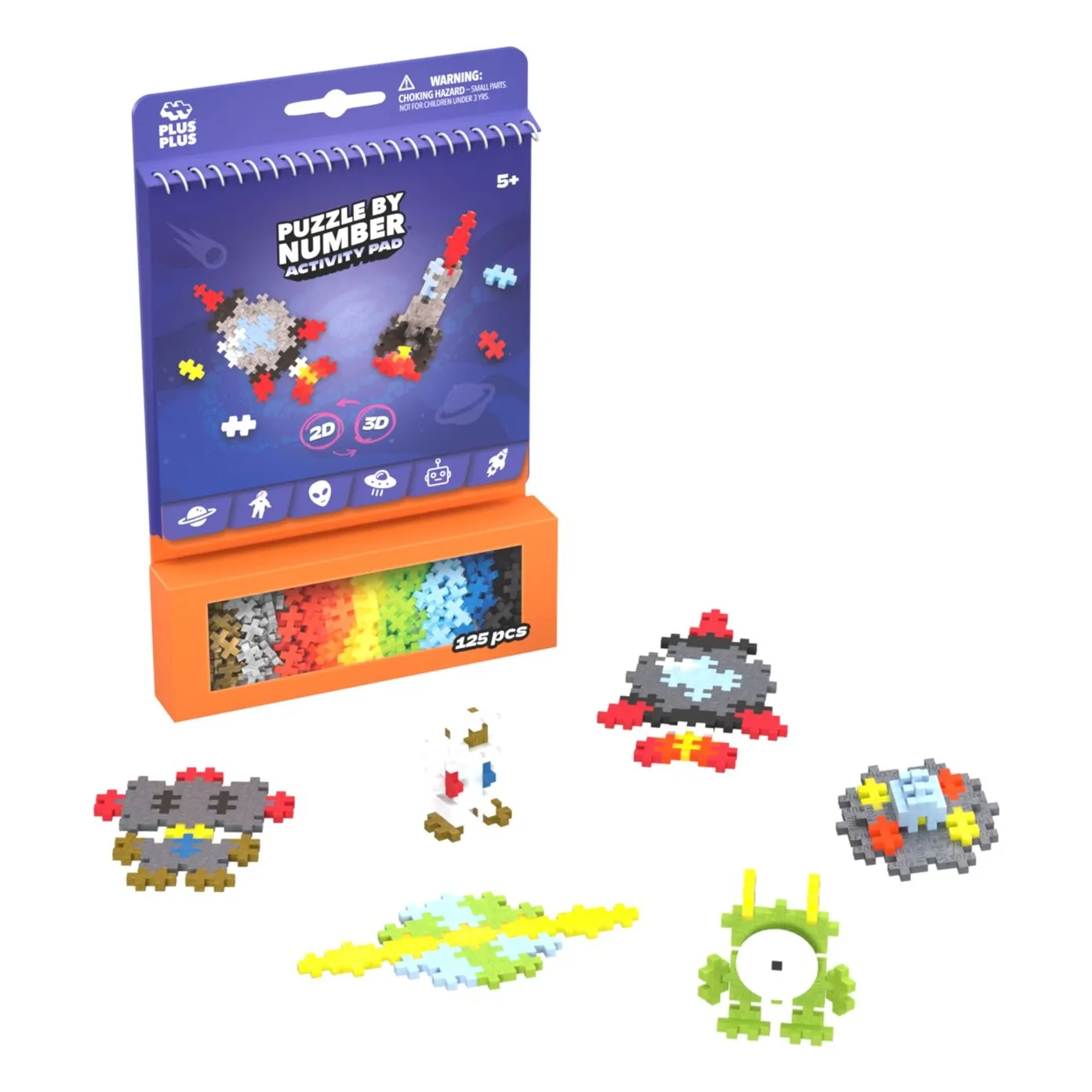 Plus-Plus Multicoloured Espace Creative Set - 125 Pieces