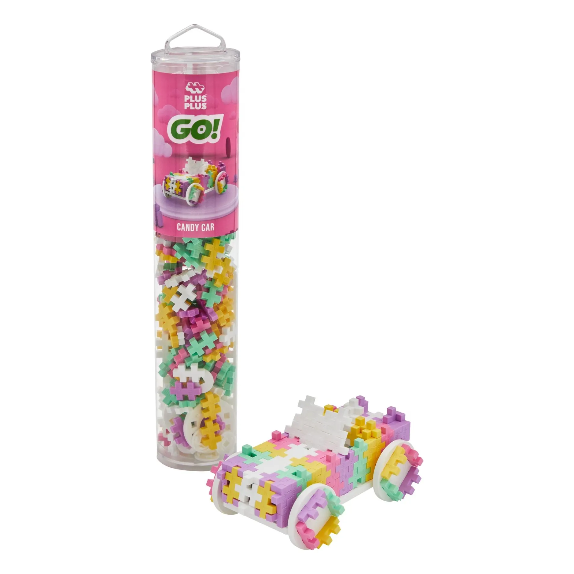 Plus-Plus Multicoloured Tube Voiture Bonbon - 200 Pieces