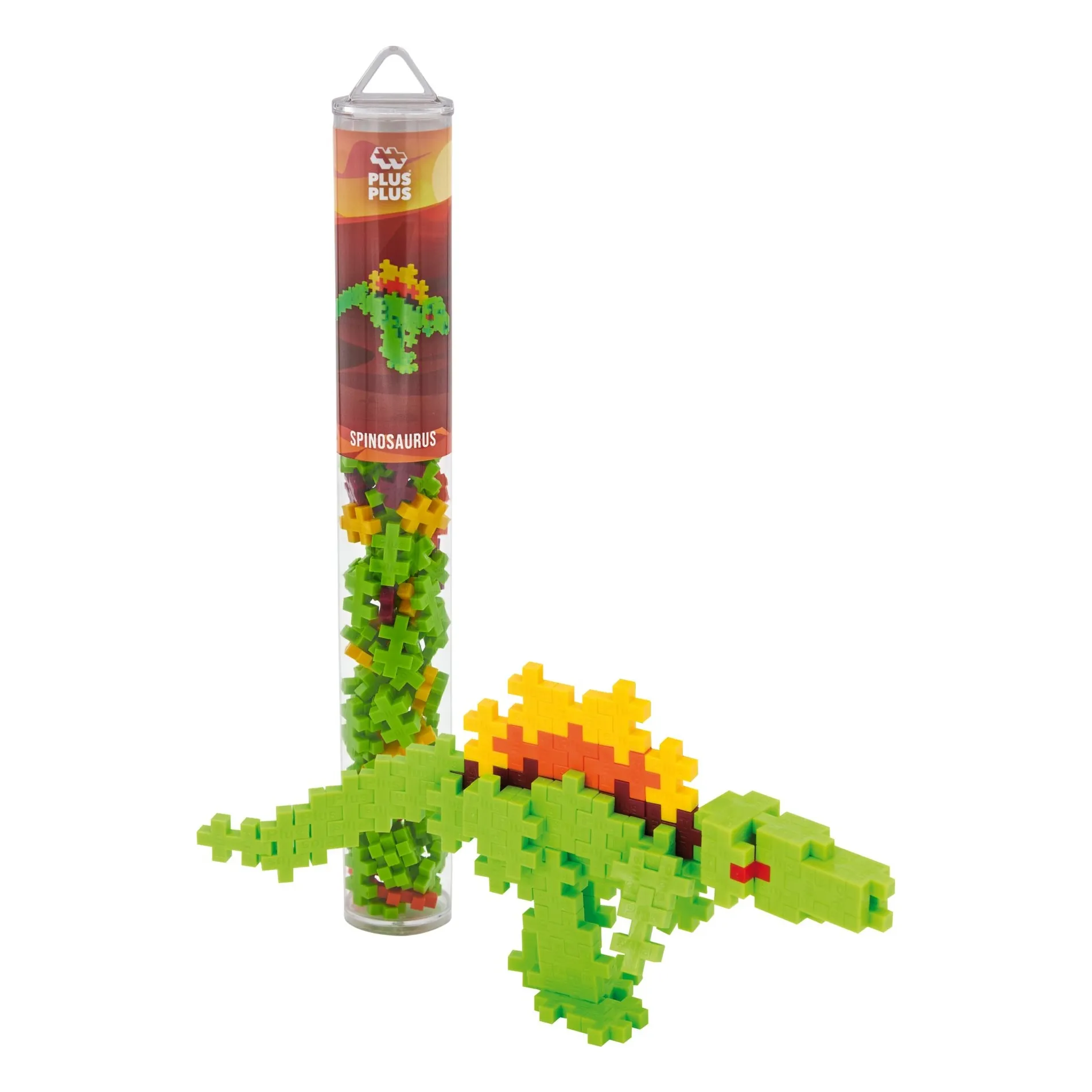 Plus-Plus Multicoloured Spinosaurus Tube - 100 Pieces
