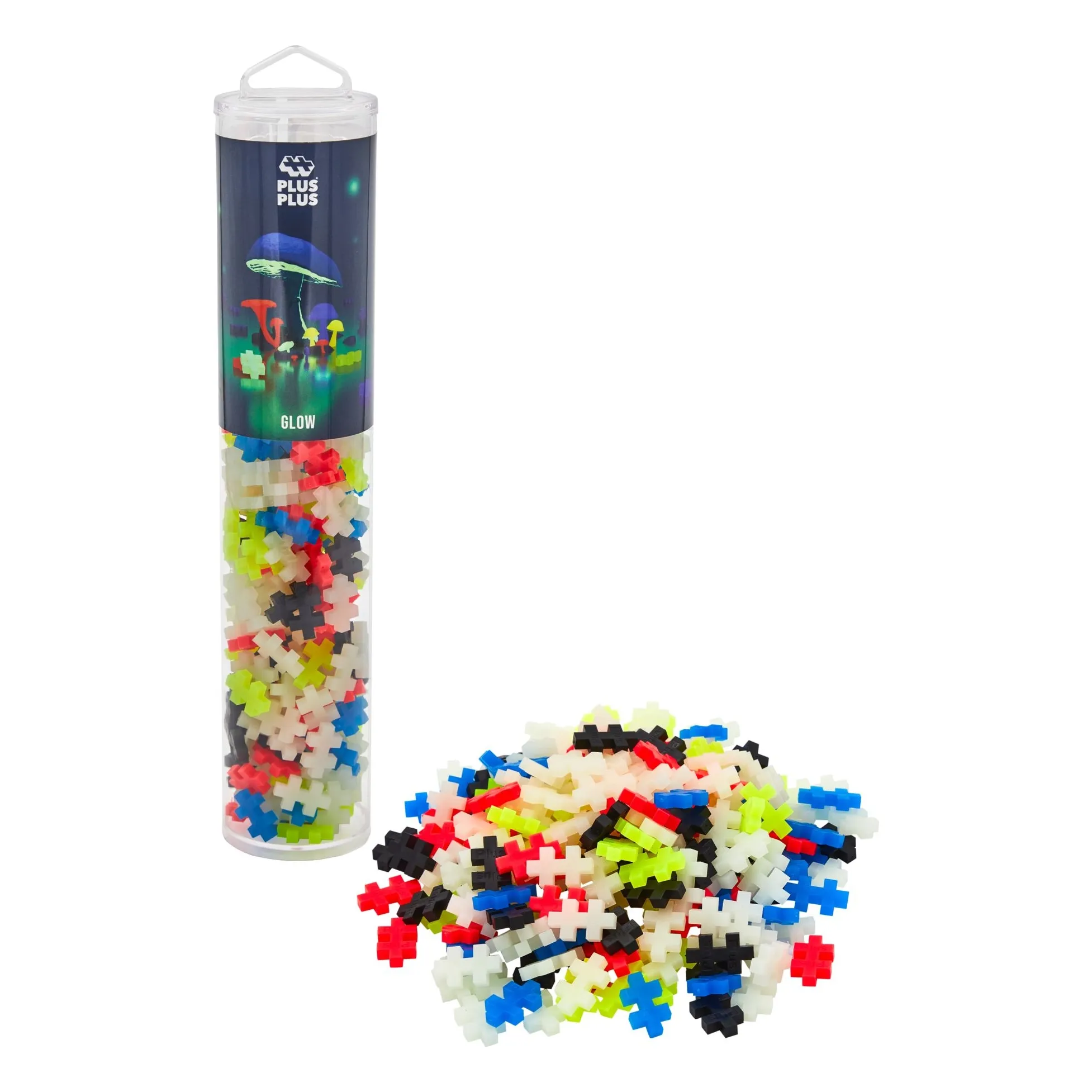Plus-Plus Multicoloured Phosphorescent Tube - 240 Pieces