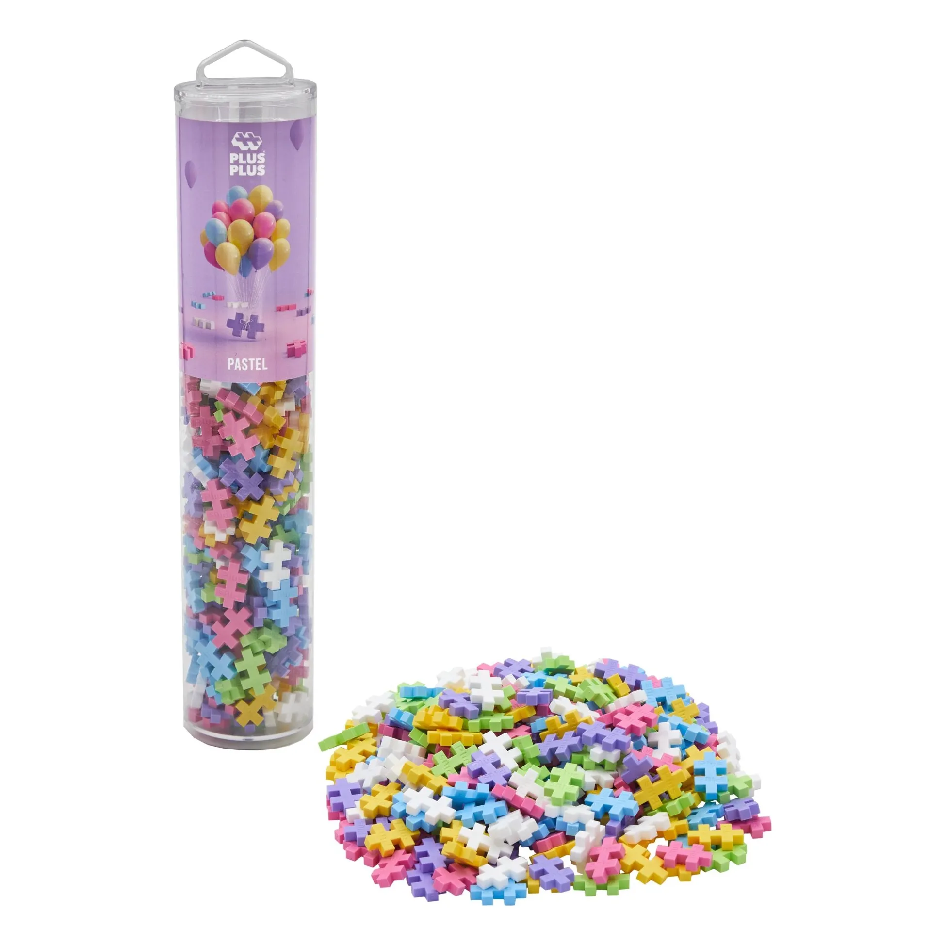 Plus-Plus Multicoloured Pastel Tube - 240 Pieces