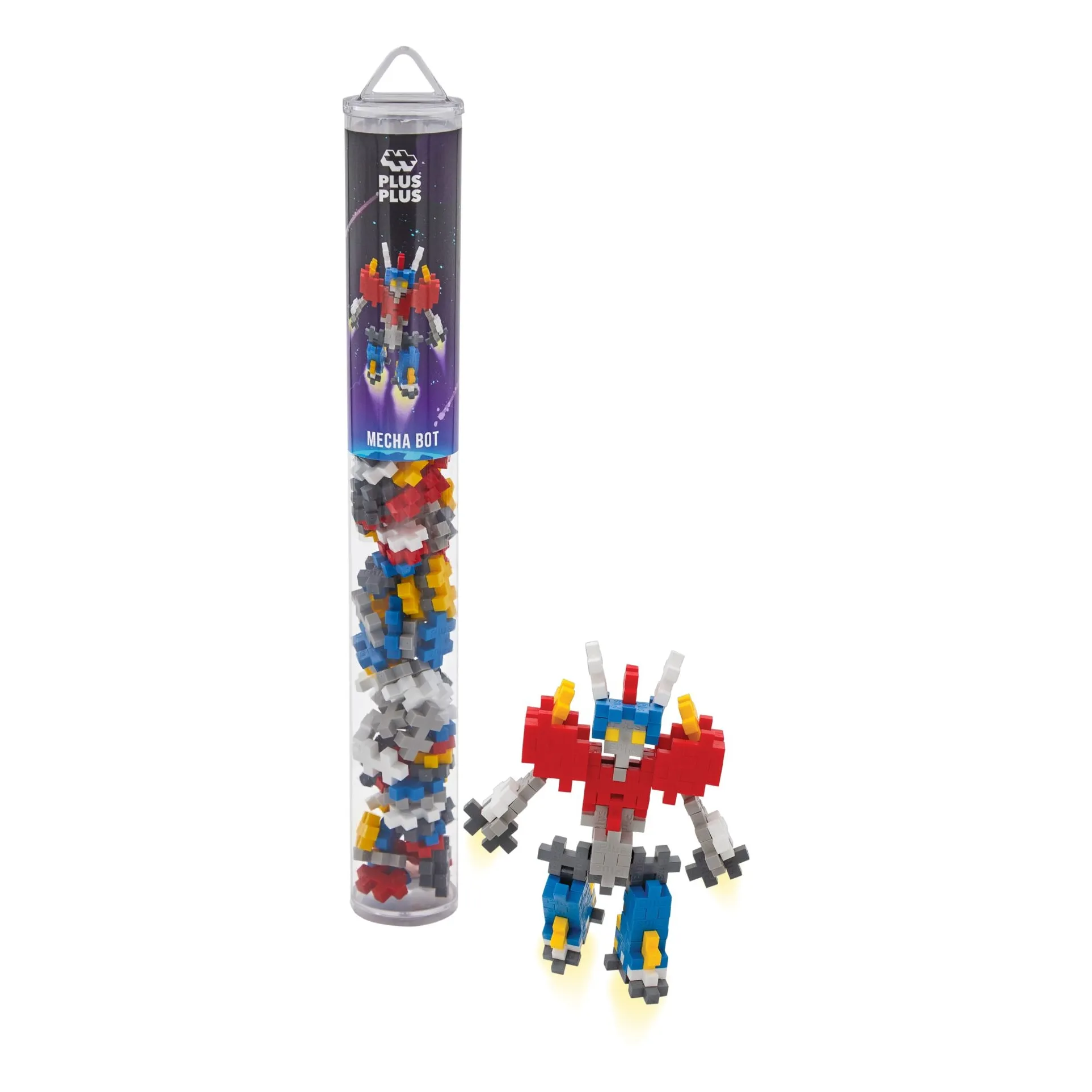Plus-Plus Multicoloured Mecha Bot Tube - 100 Pieces