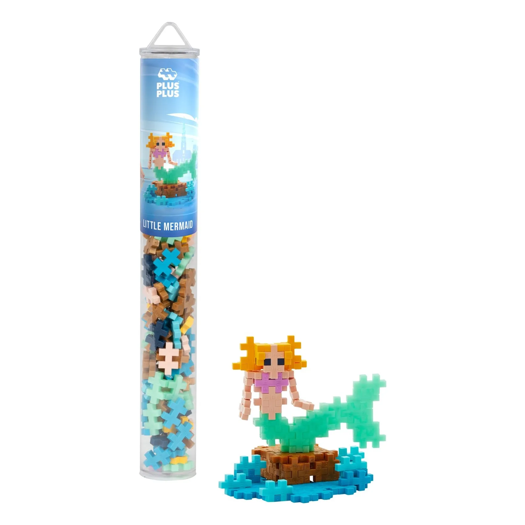 Plus-Plus Multicoloured The Little Mermaid Tube - 100 Pieces