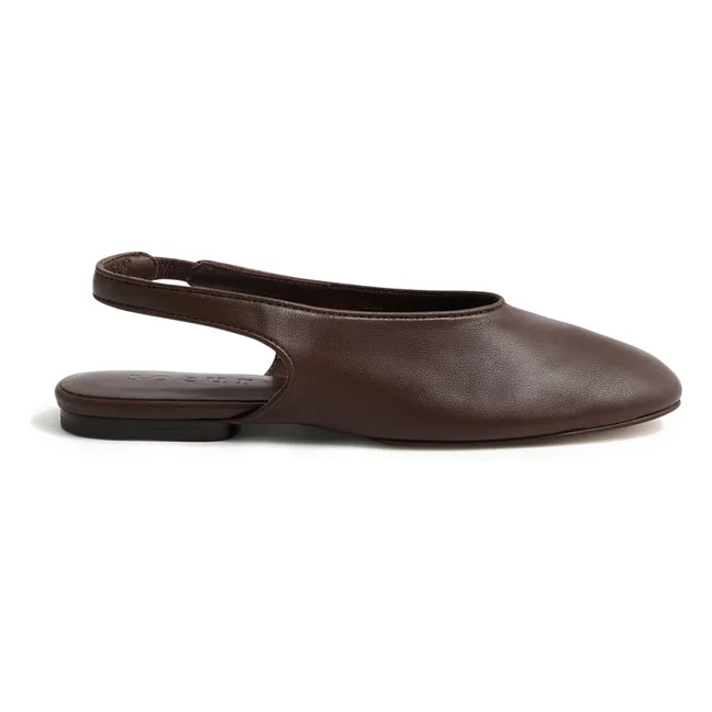 Ballerines Emmett Cuir | Chocolat