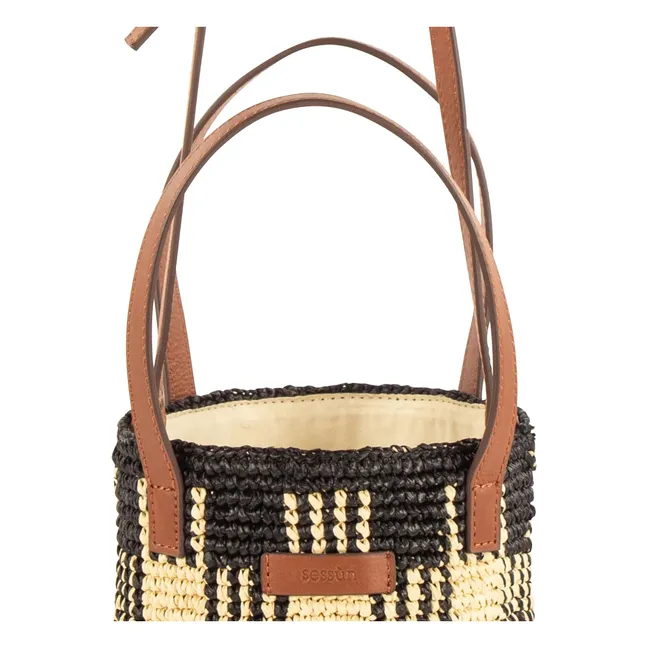 Sac Mimi Tara R Raphia | Noir