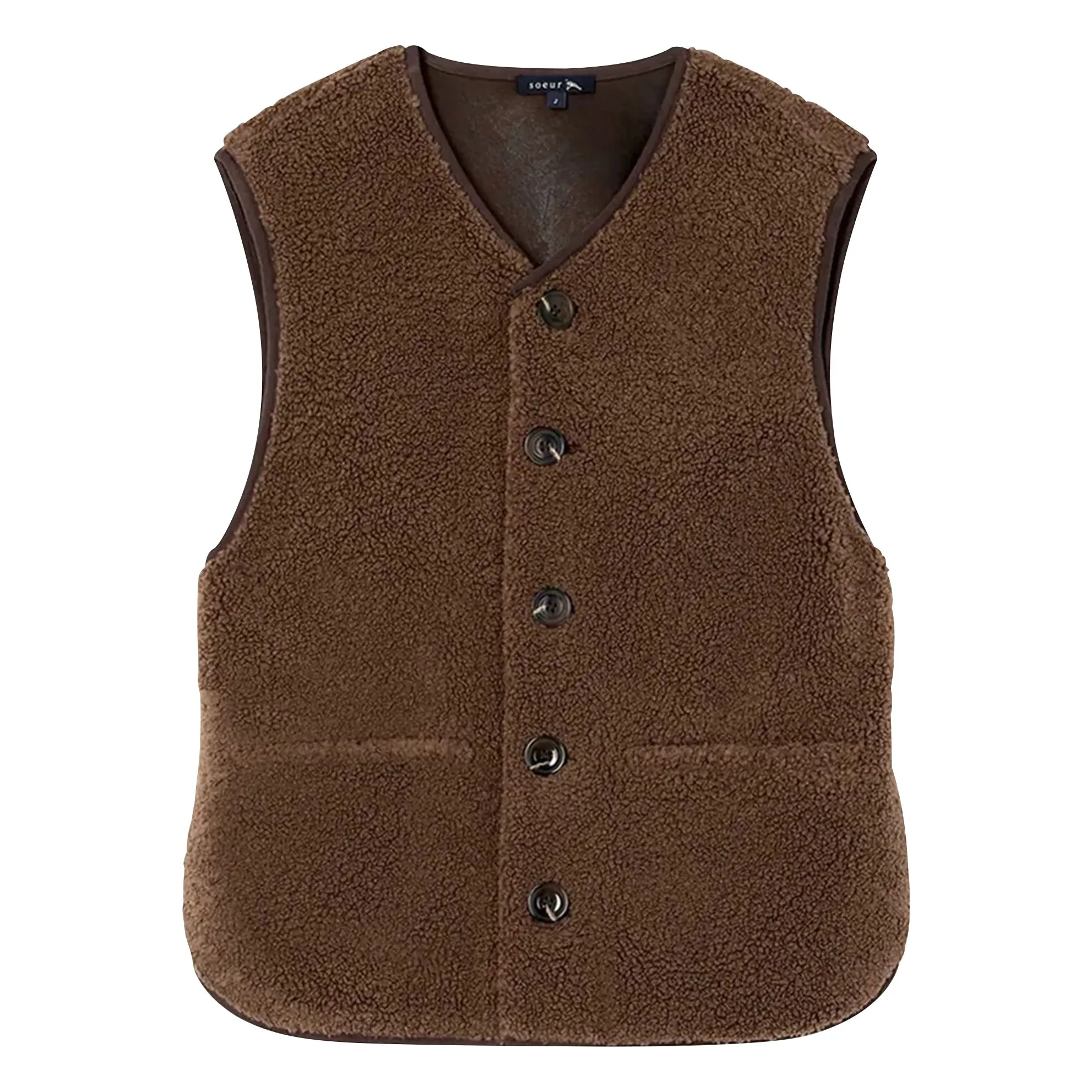 Fusil Sherpa Jacket | Brown- Product image n°3
