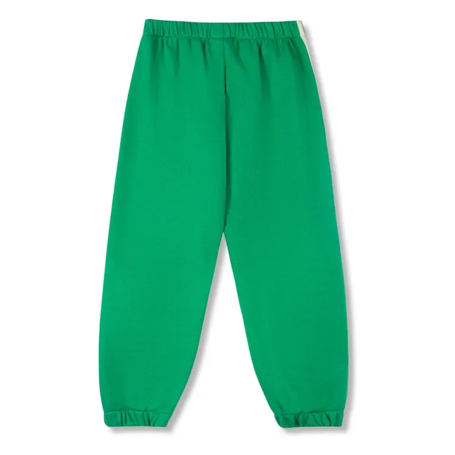 Organic Cotton Contrast Jogger | Green