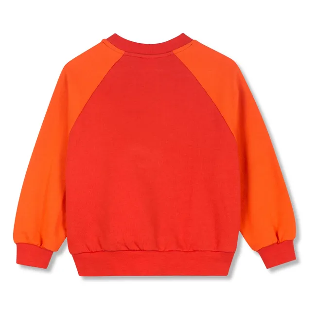 Wynken organic cotton sweatshirt | Orange