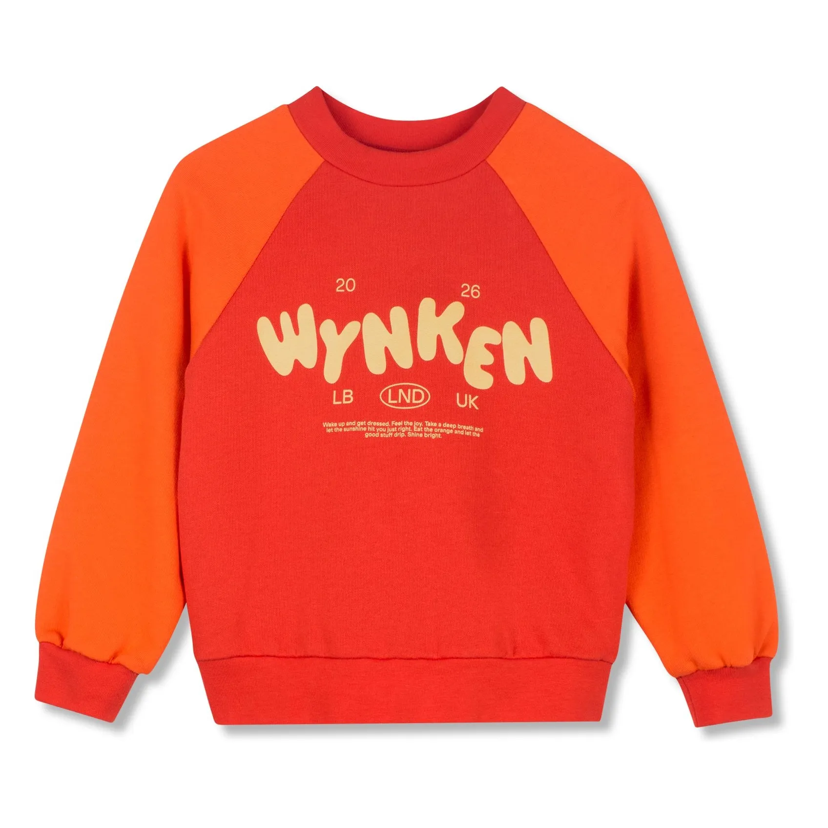 Wynken Orange Organic Cotton Sweatshirt