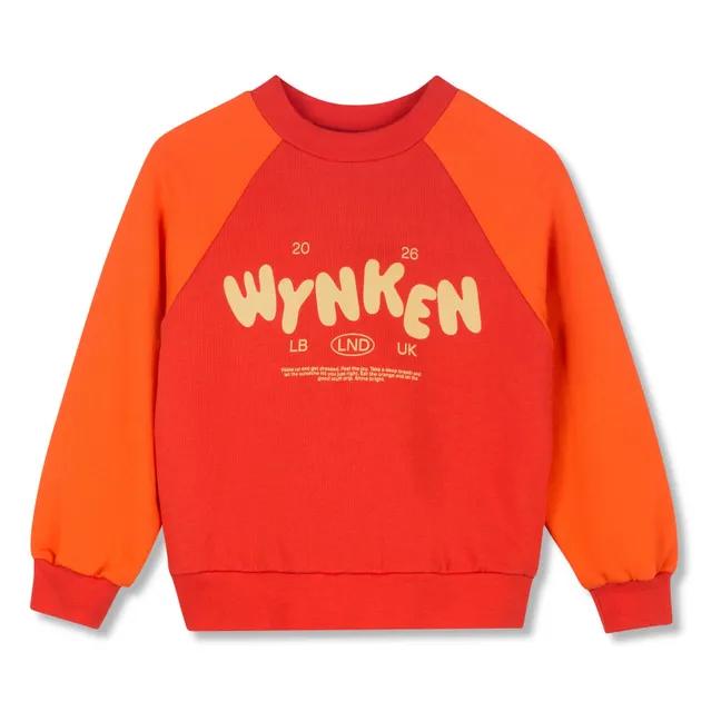 Wynken organic cotton sweatshirt | Orange
