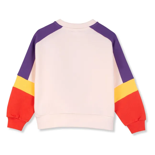 Sudadera de algodón orgánico con bloques de color | Crudo