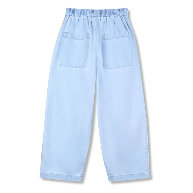 Wide Pocket Jeans | Light Blue