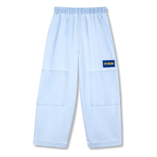 Wide Pocket Jeans | Light Blue