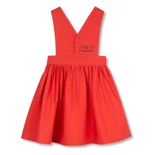 Vestido delantal | Rojo