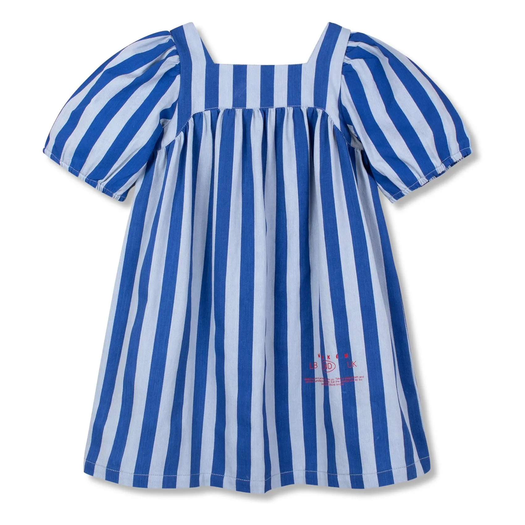 Wynken Blue Striped Puff Dress