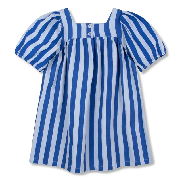 Vestido de rayas | Azul