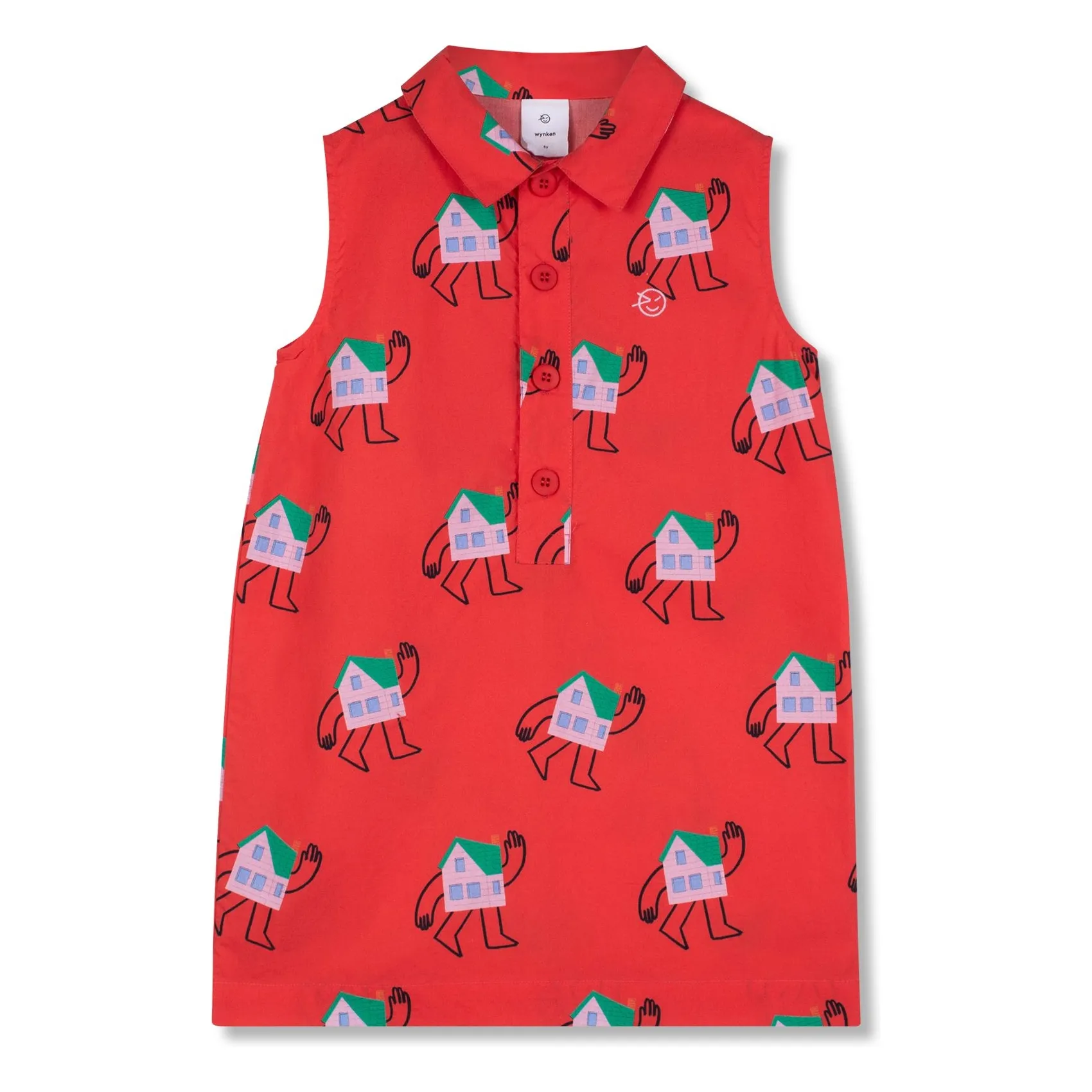 Wynken Red House Dress