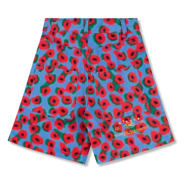 Short Fleuri | Bleu