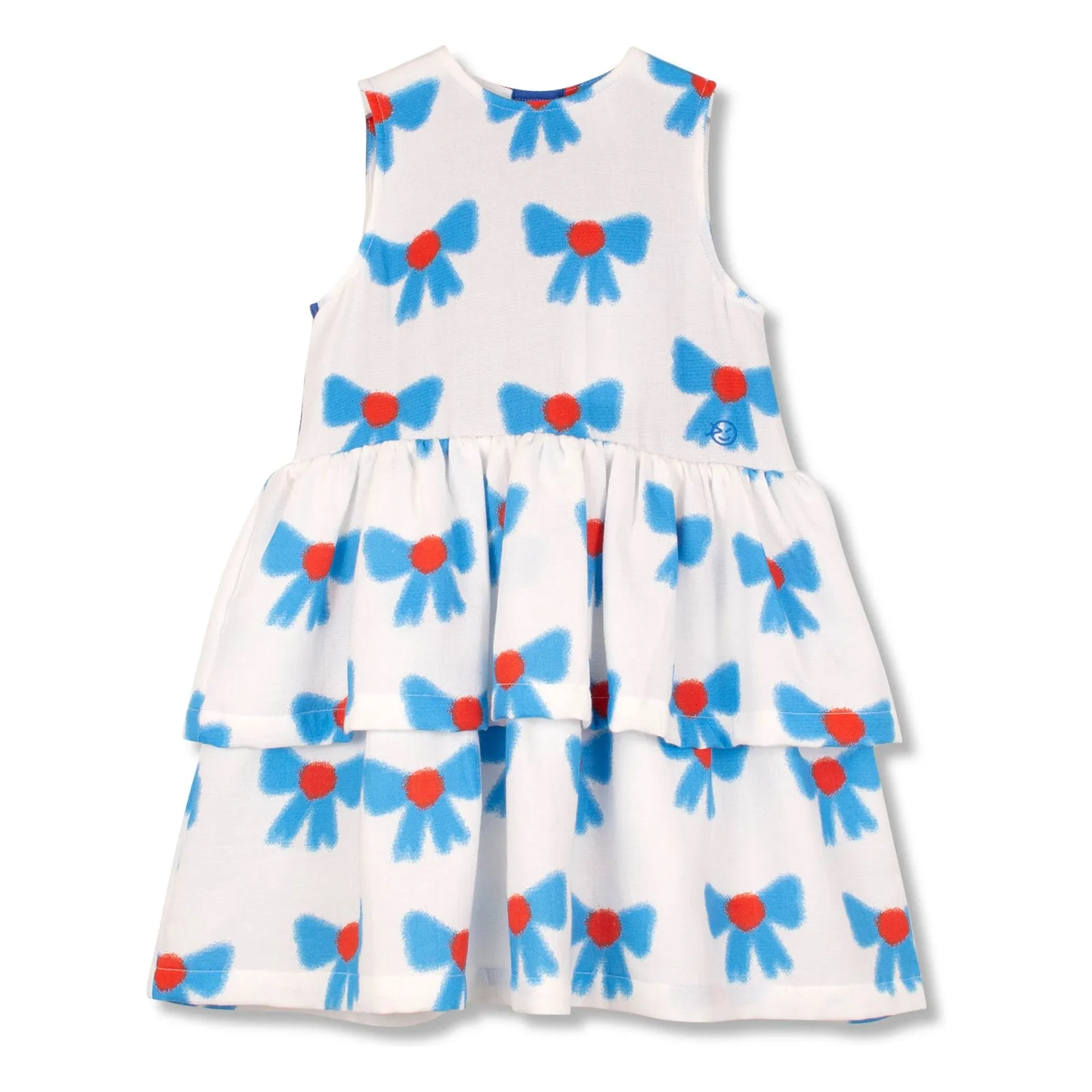 Wynken Ecru Organic Cotton Knot Dress