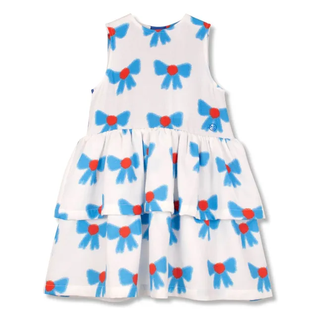 Vestido anudado de algodón orgánico | Crudo