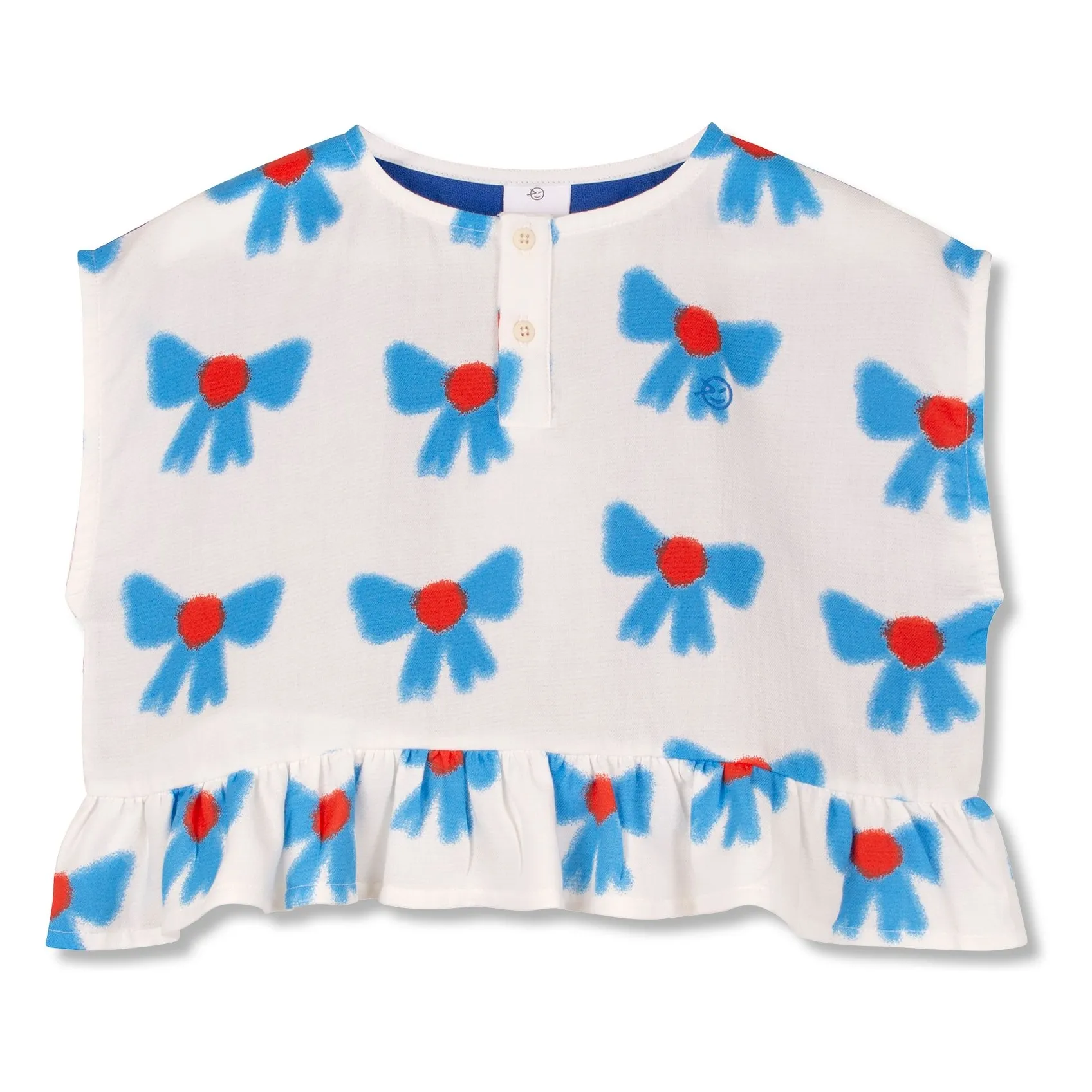 Top Nœuds Coton Bio | Ecru- Image produit n°0