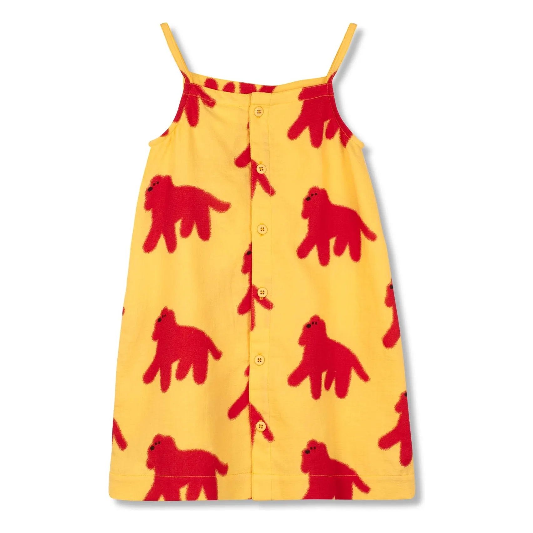 Robe Chiens Coton Bio | Jaune- Image produit n°0