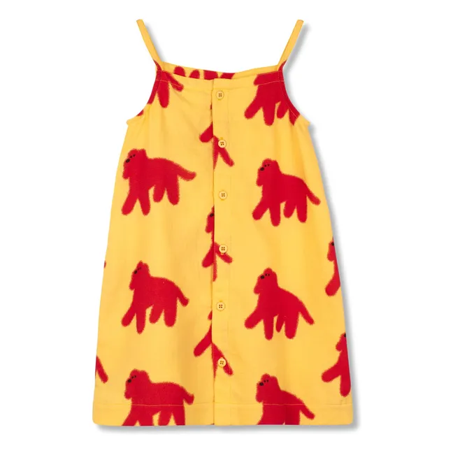 Vestido de algodón orgánico para perros | Amarillo