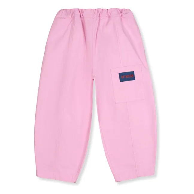 Pantalones cargo lisos | Rosa