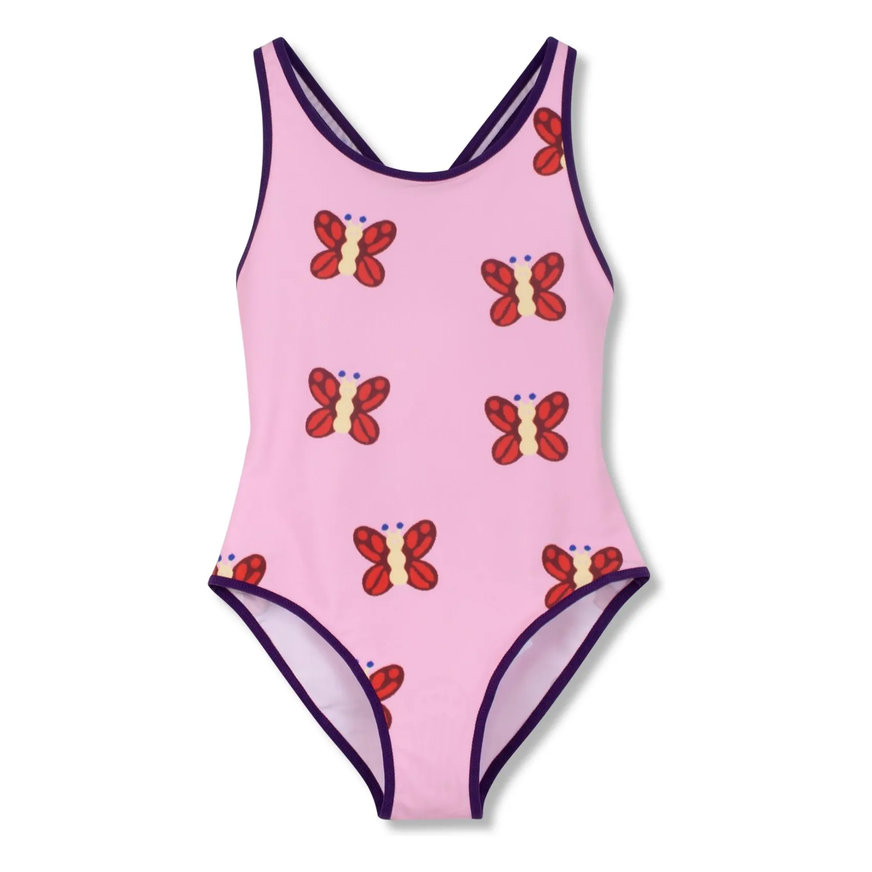 Wynken Pink Recycled Fiber Butterfly Swimsuit