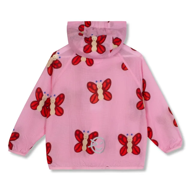 Chaqueta impermeable Butterflies | Rosa