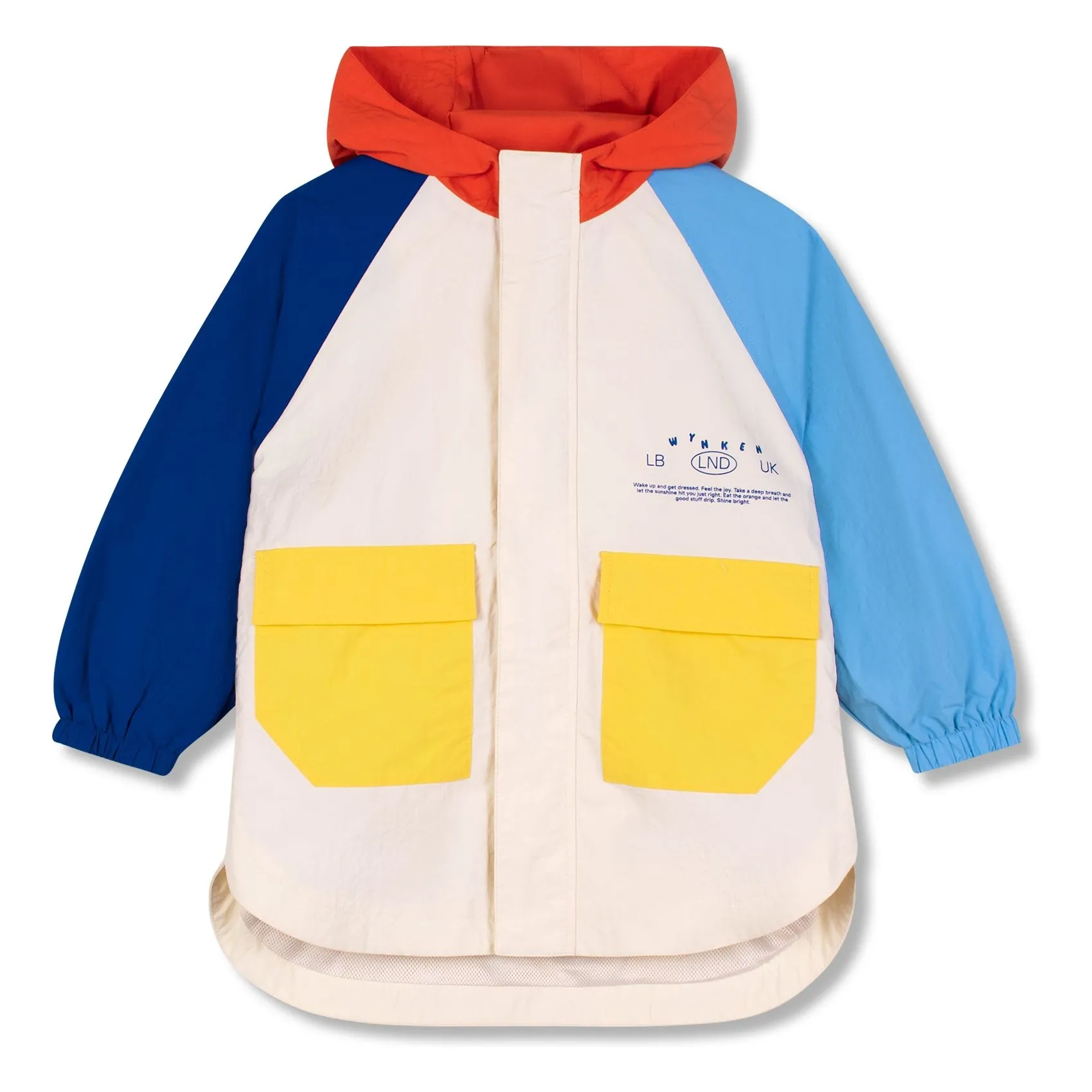 Wynken Ecru Colorblock Windbreaker