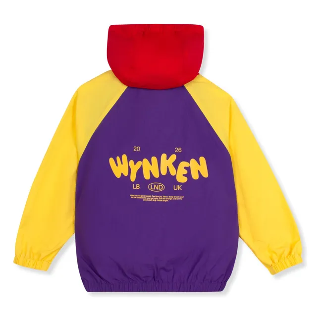 Colorblock waterproof jacket | Purple